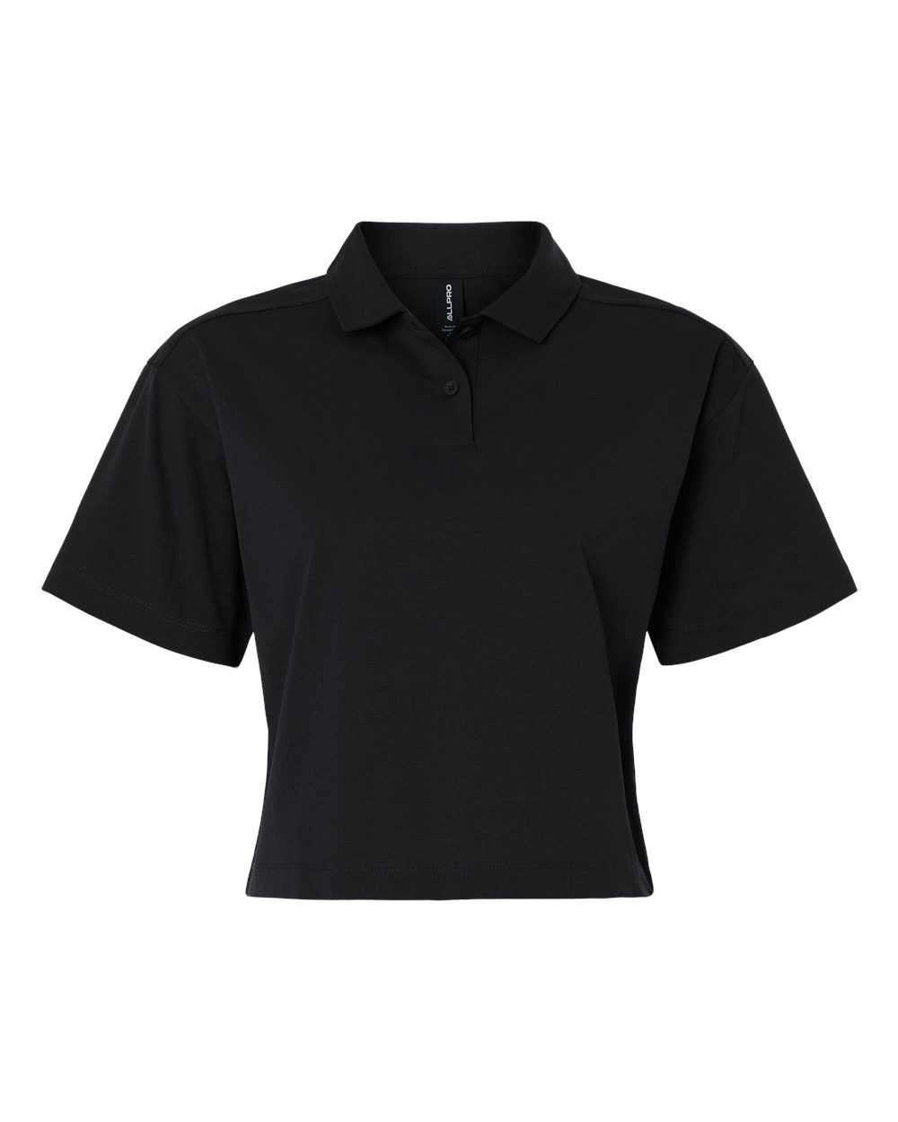 Allpro 41spml Women’s Pro-flex Sorona Boxy Polo - Black