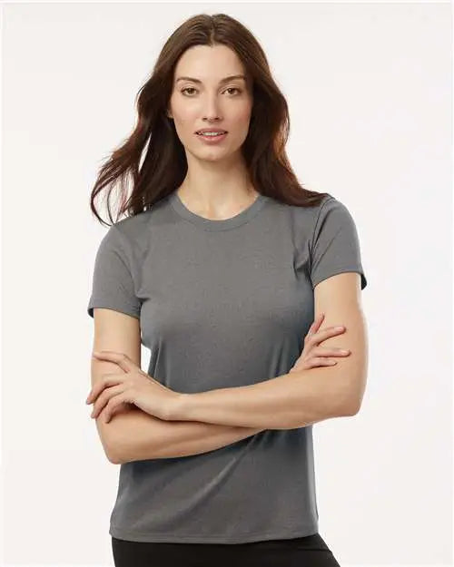 Allpro 48000l Pro-lock Women’s Performance T-shirt - Heather Granite