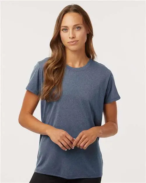 Allpro 48000l Pro-lock Women’s Performance T-shirt - Heather Navy