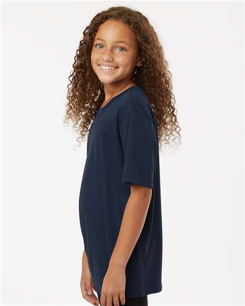 Allpro 48000y Pro-lock Youth Performance T-shirt - Atlantic Blue