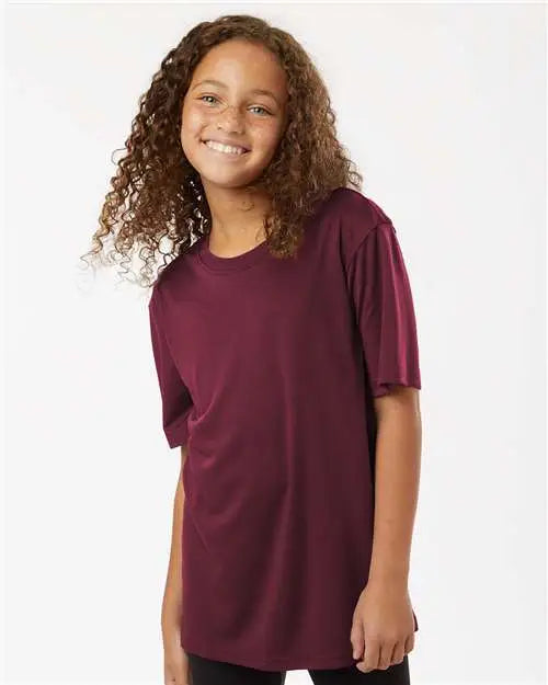 Allpro 48000y Pro-lock Youth Performance T-shirt - Maroon