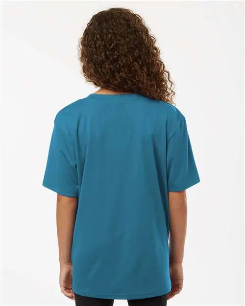 Allpro 48000y Pro-lock Youth Performance T-shirt - Pacific Blue
