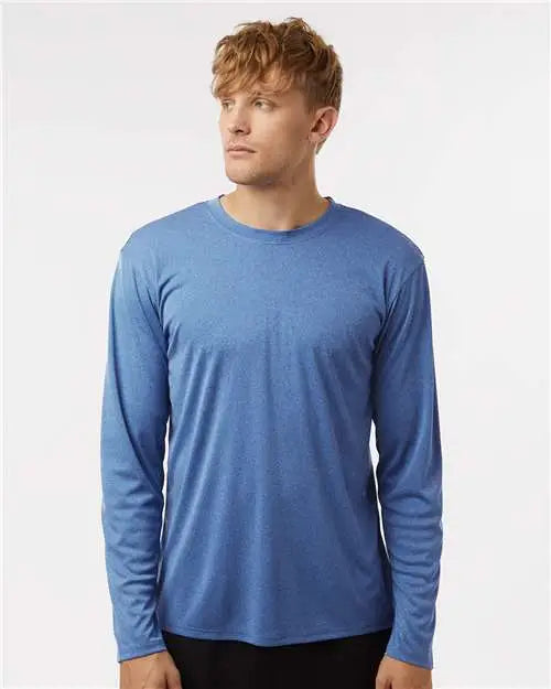 Allpro 48400 Pro-lock Performance Long Sleeve T-shirt - Heather Royal