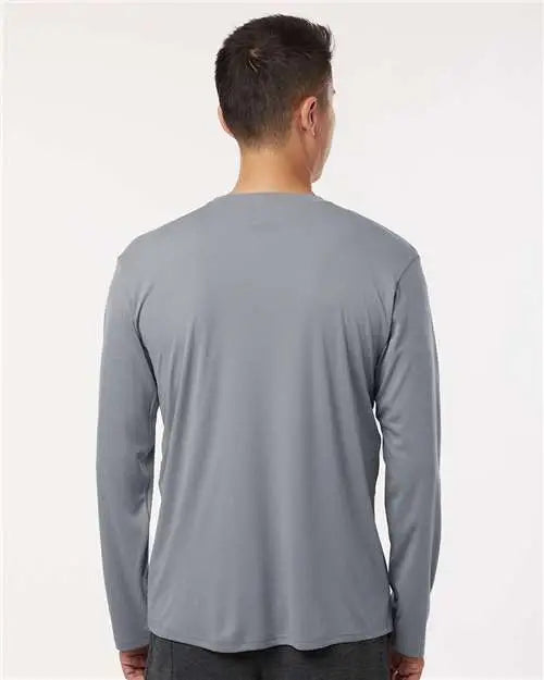 Allpro 48400 Pro-lock Performance Long Sleeve T-shirt - Heather Steel