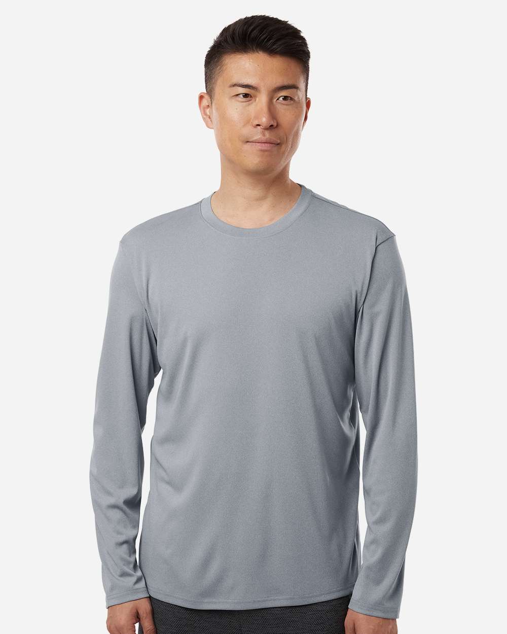 Allpro 48400t Unisex Tall Pro-lock Performance Long Sleeve T-shirt - Heather Steel