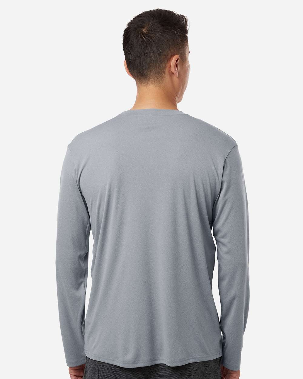 Allpro 48400t Unisex Tall Pro-lock Performance Long Sleeve T-shirt - Heather Steel