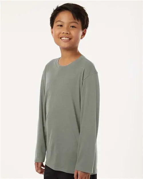 Allpro 48400y Pro-lock Youth Performance Long Sleeve T-shirt - Graystone