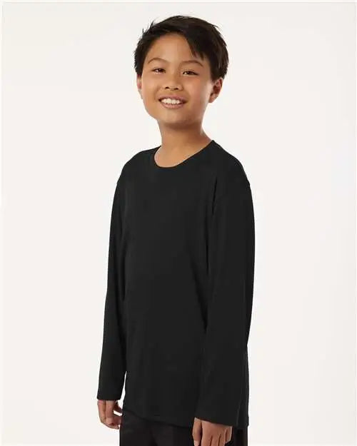 Allpro 48400y Pro-lock Youth Performance Long Sleeve T-shirt - Black