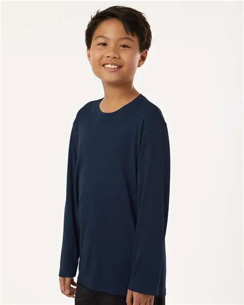 Allpro 48400y Pro-lock Youth Performance Long Sleeve T-shirt - Navy