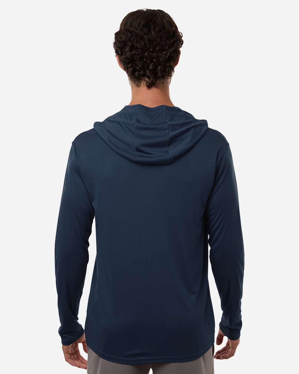 Allpro 48510 Unisex Pro-lock Performance Hooded Long Sleeve T-shirt - Navy