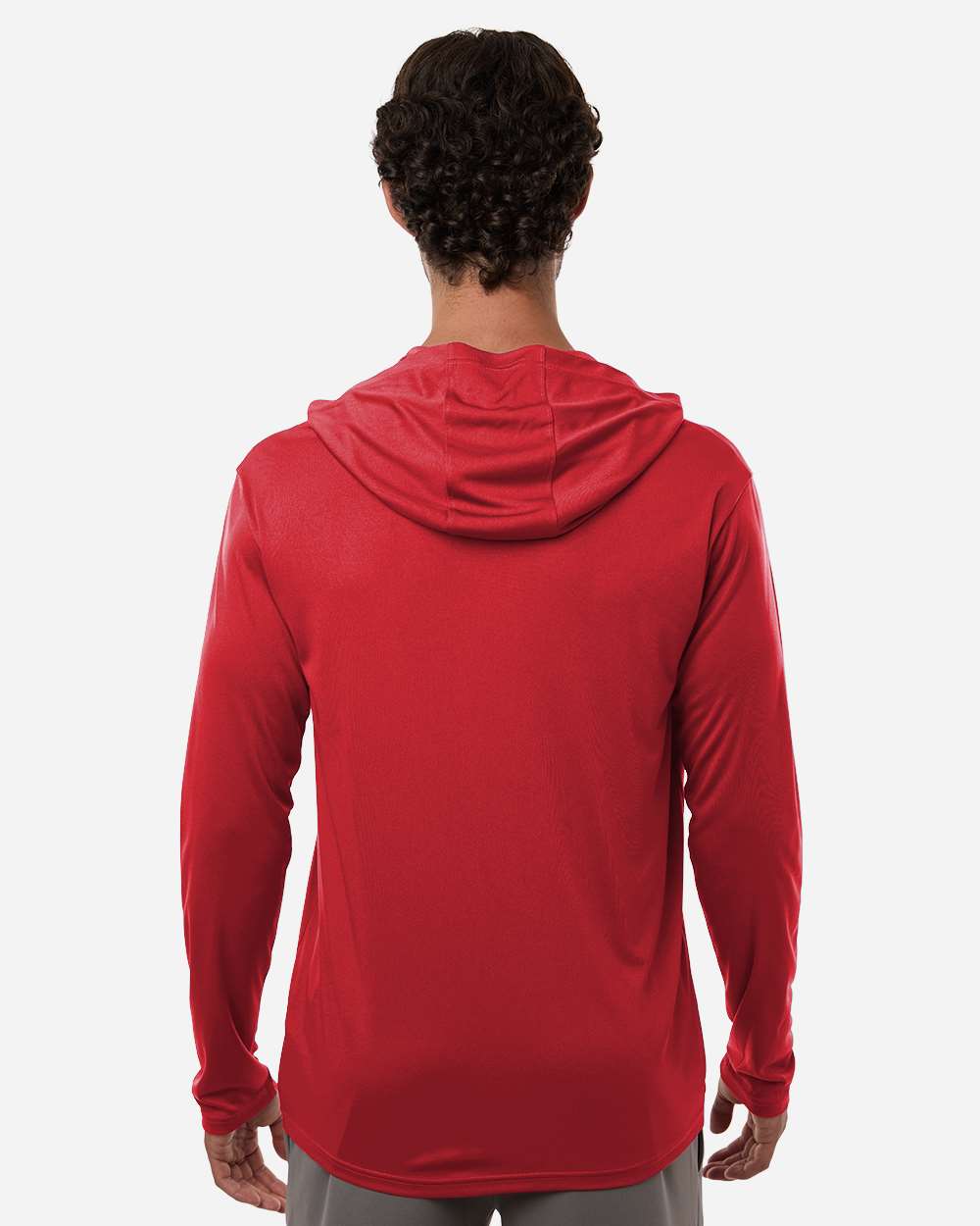 Allpro 48510 Unisex Pro-lock Performance Hooded Long Sleeve T-shirt - Red