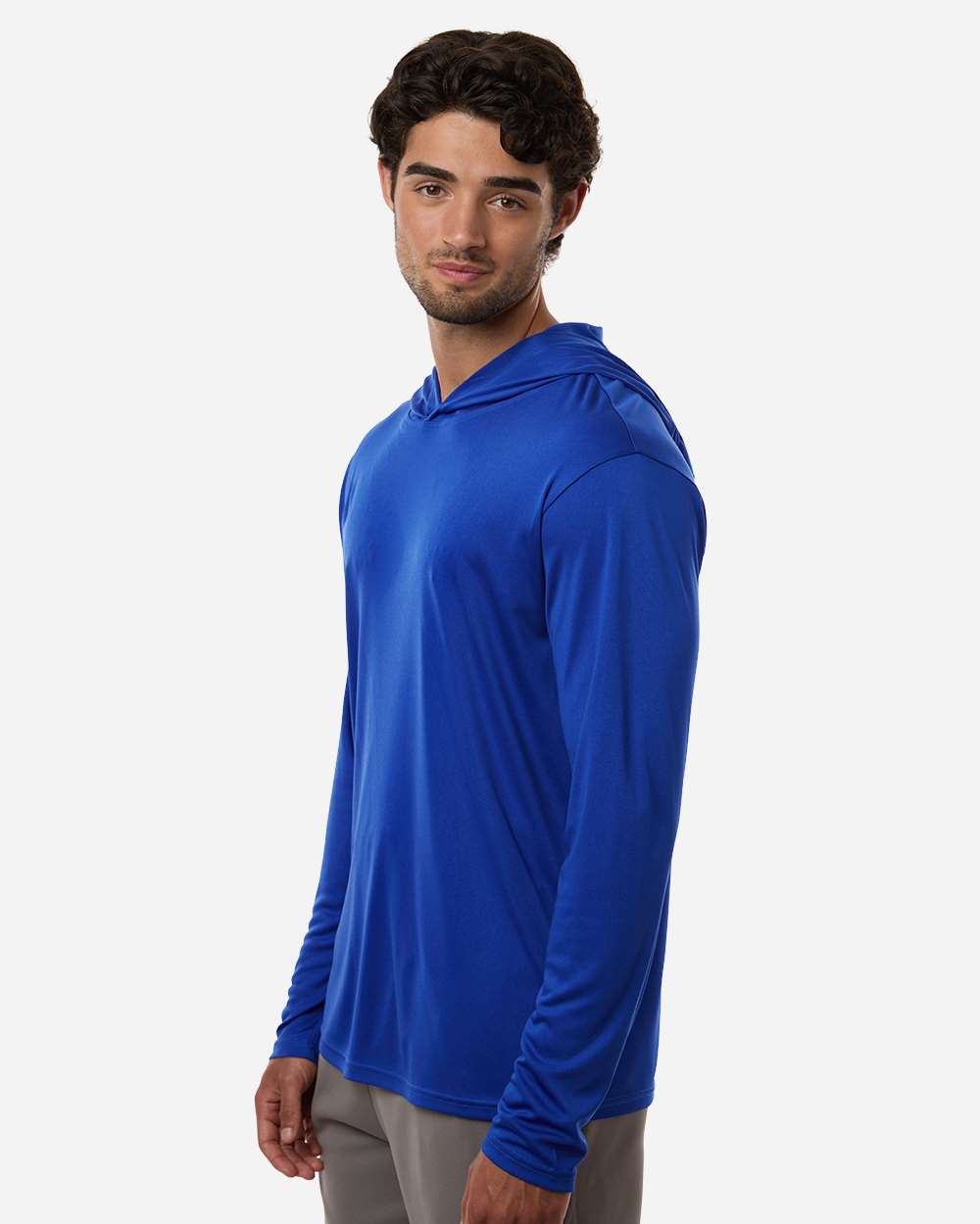 Allpro 48510 Unisex Pro-lock Performance Hooded Long Sleeve T-shirt - Royal