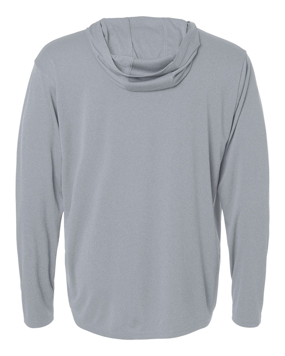 Allpro 48510 Unisex Pro-lock Performance Hooded Long Sleeve T-shirt - Heather Steel