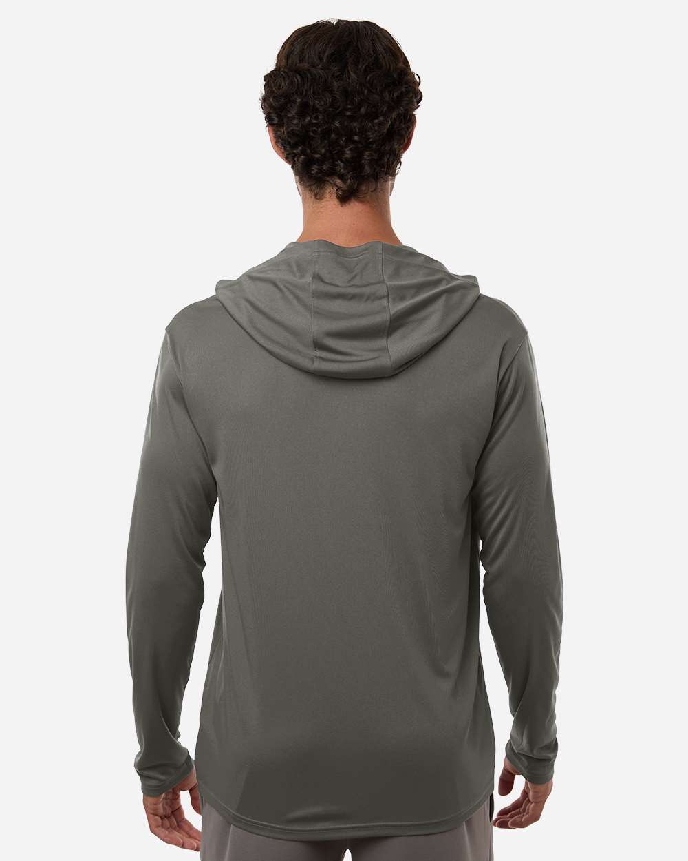 Allpro 48510 Unisex Pro-lock Performance Hooded Long Sleeve T-shirt - Charcoal