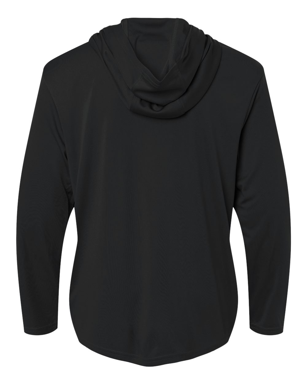 Allpro 48510y Youth Pro-lock Performance Hooded Long Sleeve T-shirt - Black