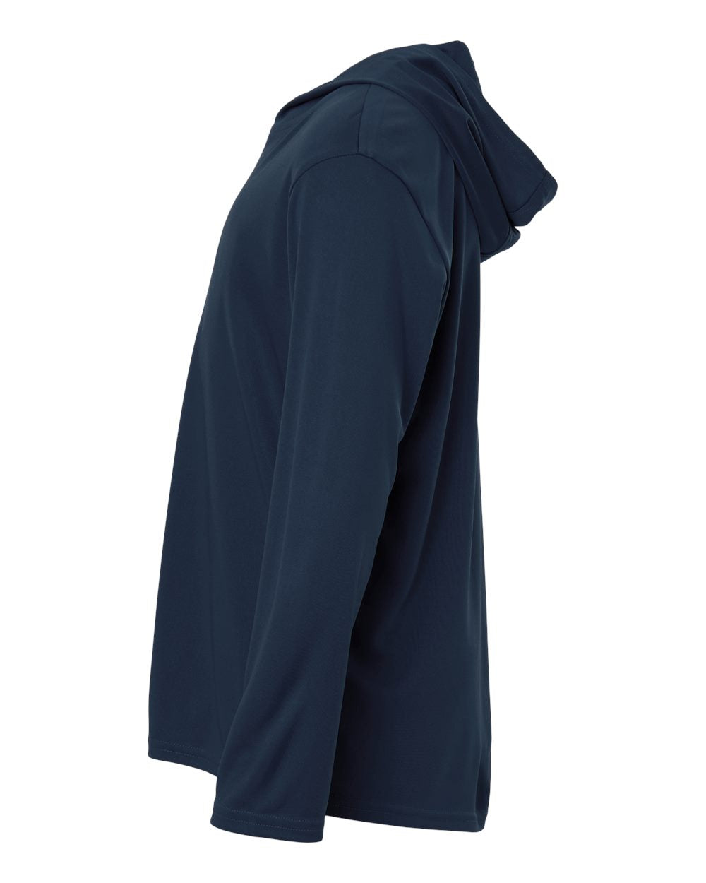 Allpro 48510y Youth Pro-lock Performance Hooded Long Sleeve T-shirt - Navy