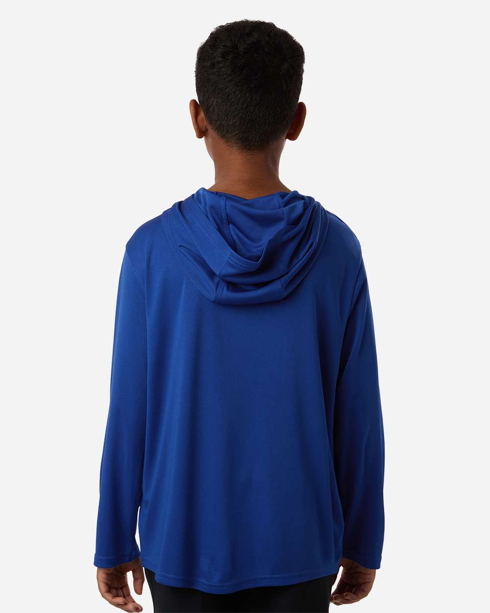 Allpro 48510y Youth Pro-lock Performance Hooded Long Sleeve T-shirt - Royal