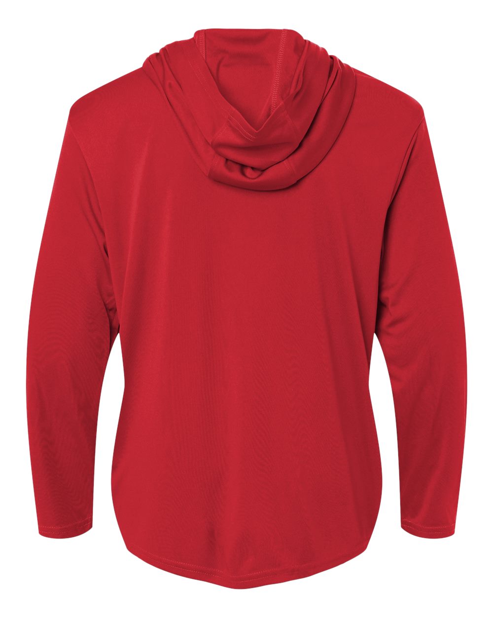 Allpro 48510y Youth Pro-lock Performance Hooded Long Sleeve T-shirt - Red