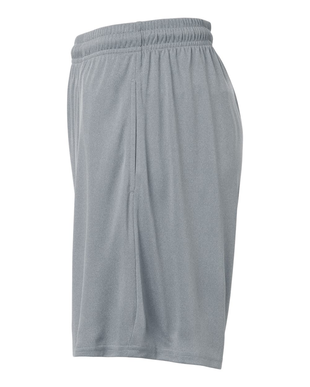 Allpro 48sh0 Men’s Pro-lock Performance 7’’ Shorts with Pockets - Heather Steel