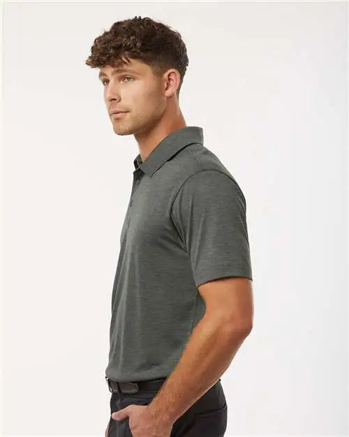 Allpro 4hm00 Performance Mélange Polo - Charcoal Melange