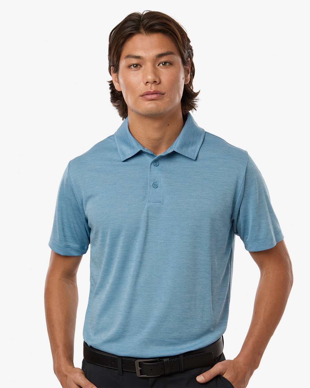 Allpro 4hm00 Performance Mélange Polo - Cloud Blue Melange