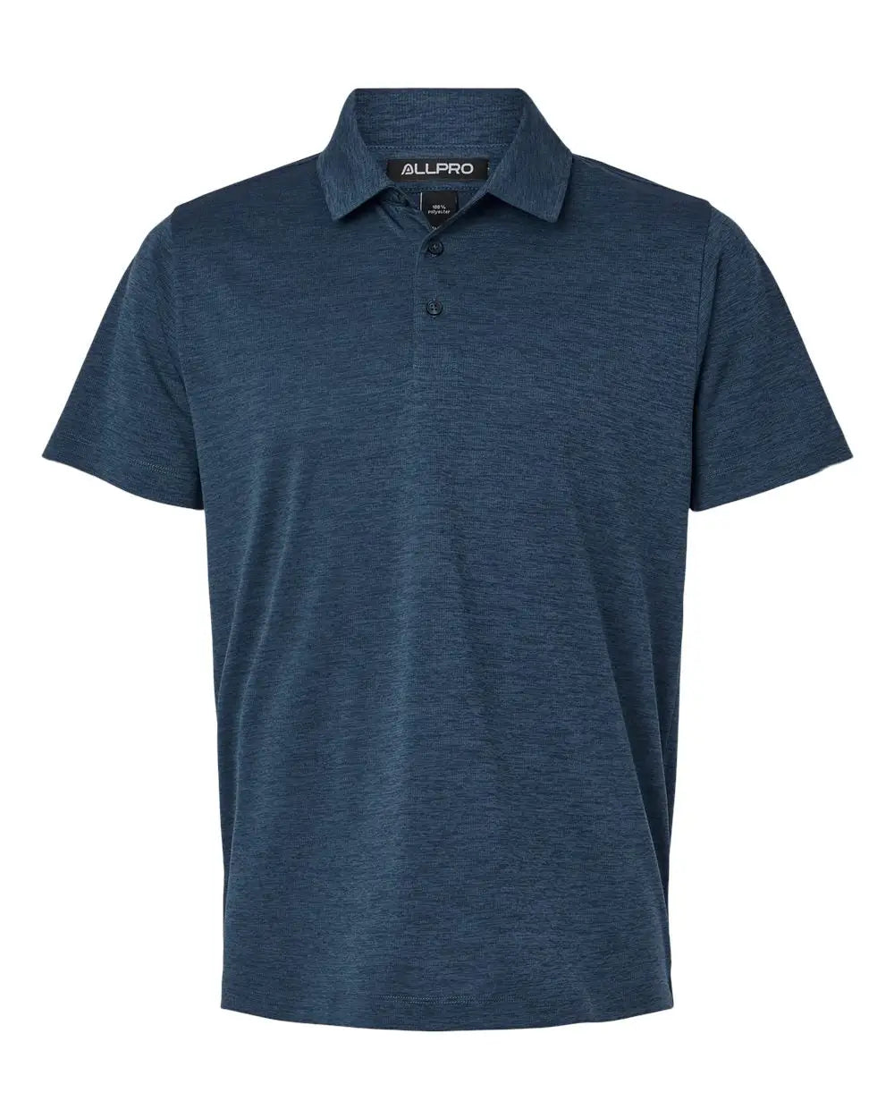 Allpro 4hm00 Performance Mélange Polo - Navy Melange - Adult Xs