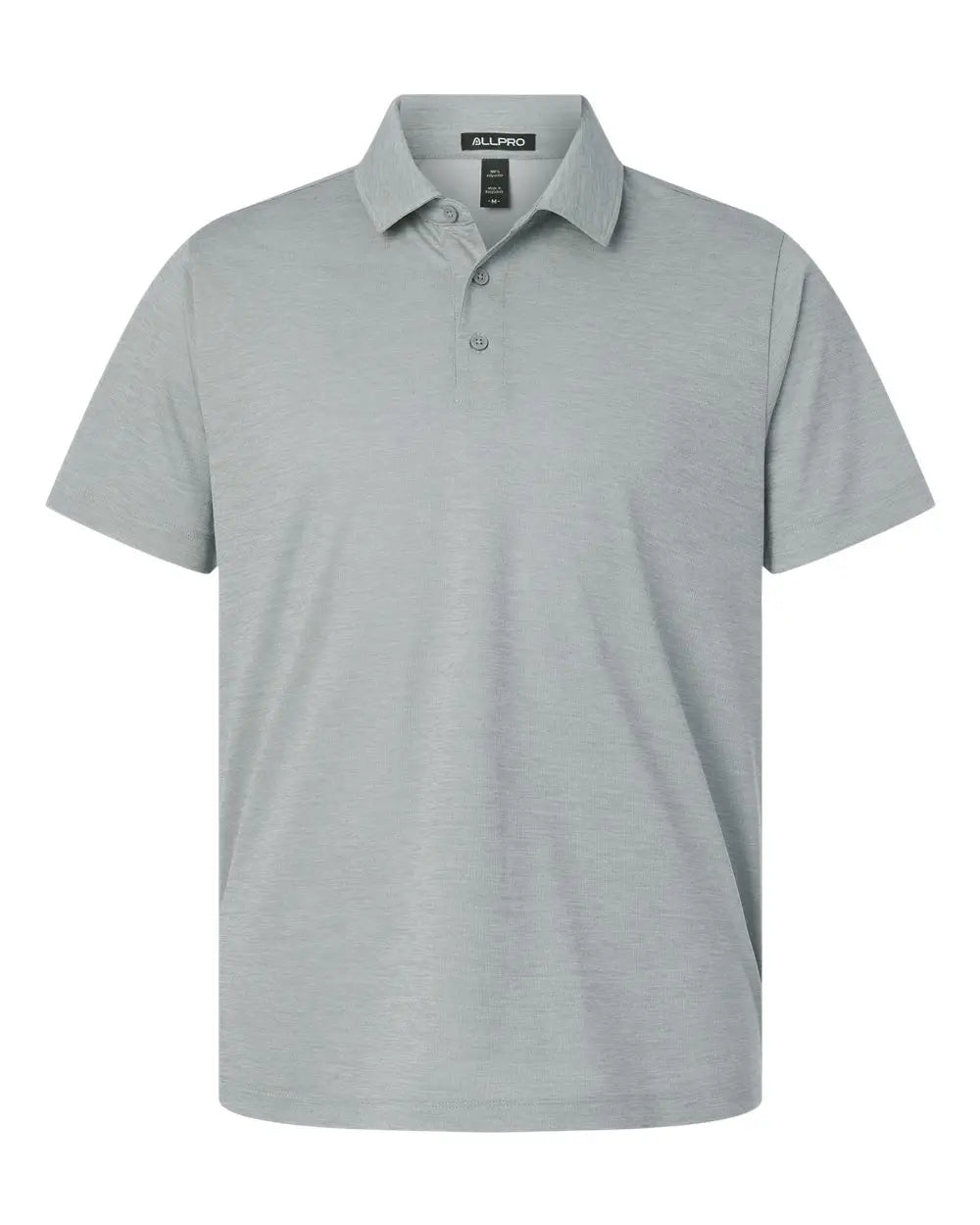 Allpro 4hm00 Performance Mélange Polo - Silver Melange - Adult Xs