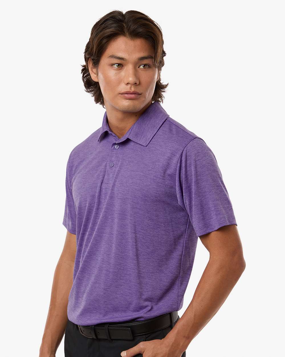 Allpro 4hm00 Performance Mélange Polo - Violet Melange