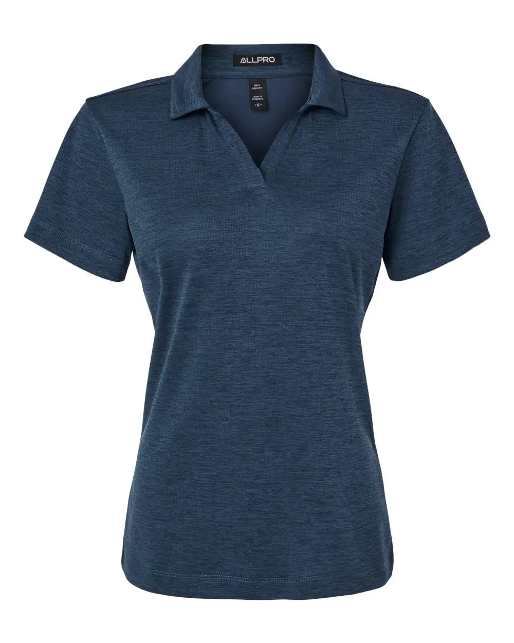 Allpro 4hm00l Women’s Performance Mãlange Polo - Navy Melange