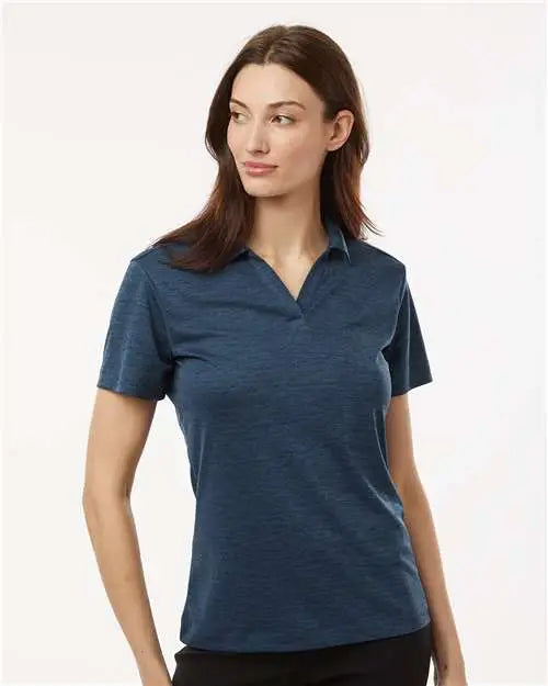 Allpro 4hm00l Women’s Performance Mãlange Polo - Navy Melange