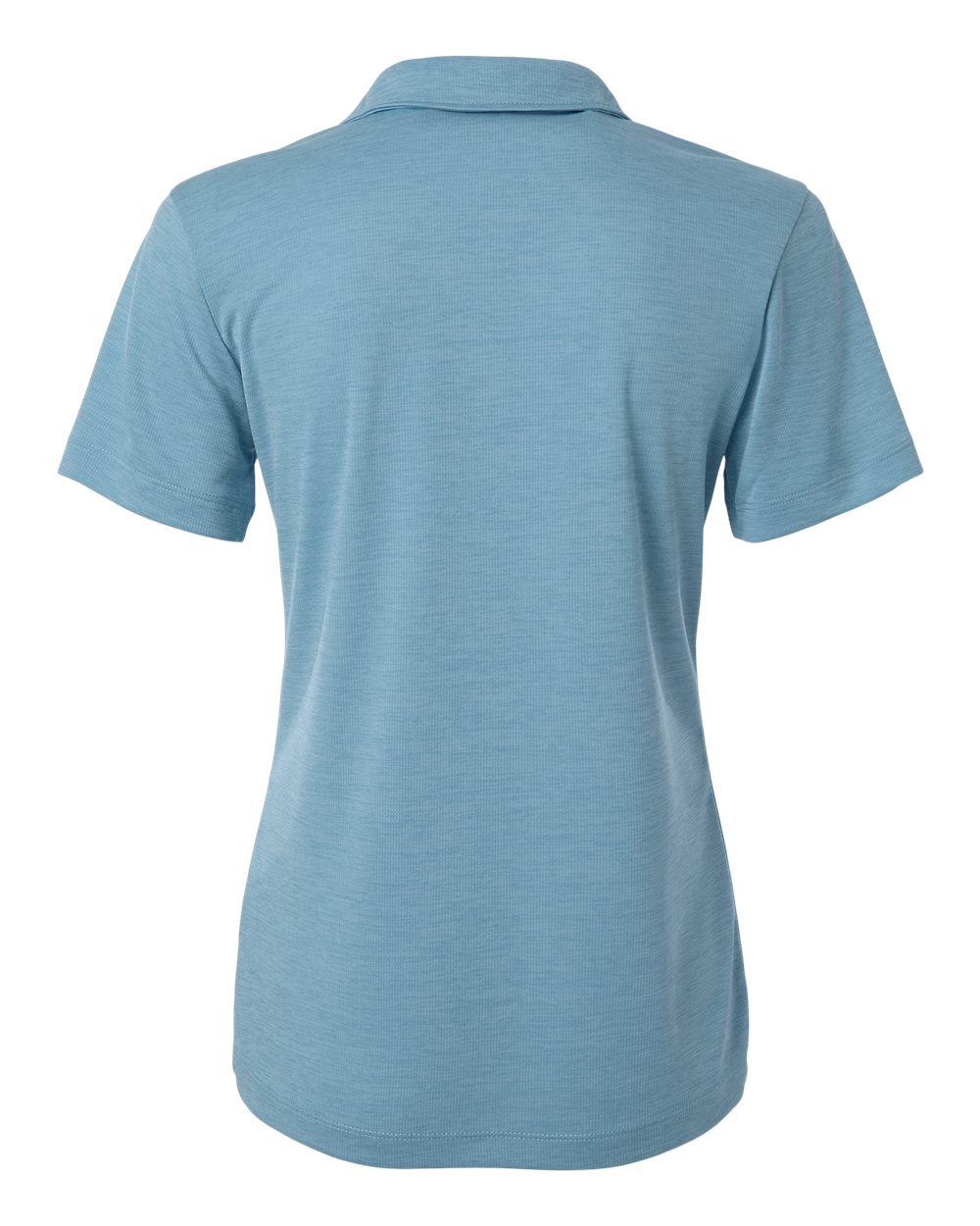Allpro 4hm00l Women’s Performance Mélange Polo - Cloud Blue Melange