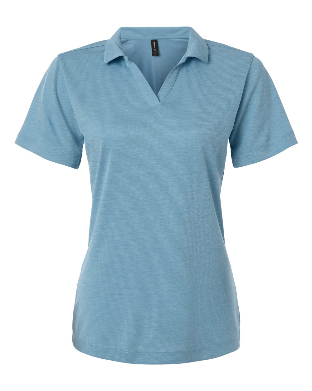Allpro 4hm00l Women’s Performance Mélange Polo - Cloud Blue Melange