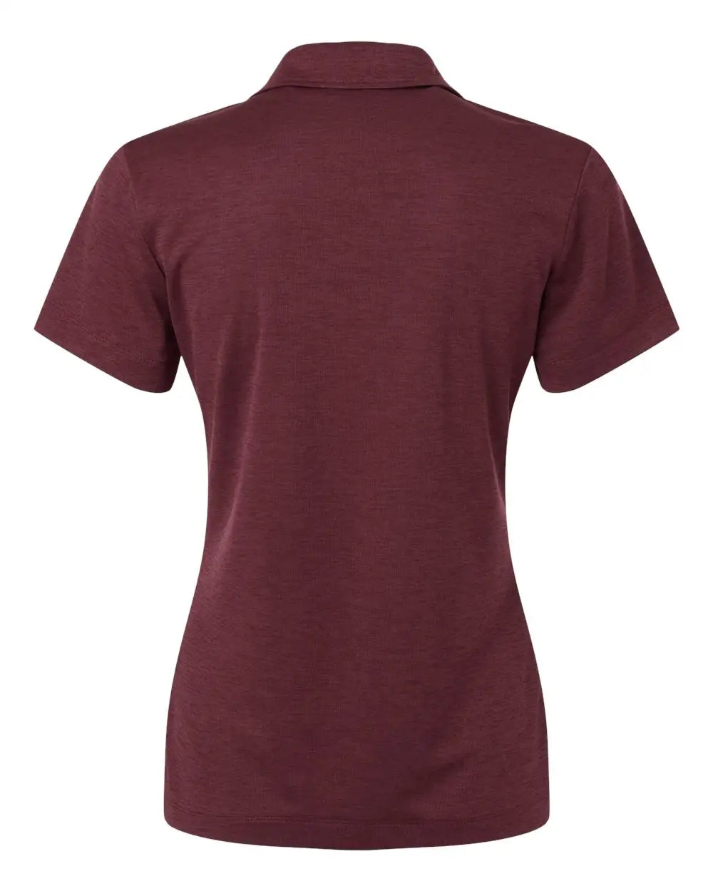 Allpro 4hm00l Women’s Performance Mélange Polo - Maroon Melange