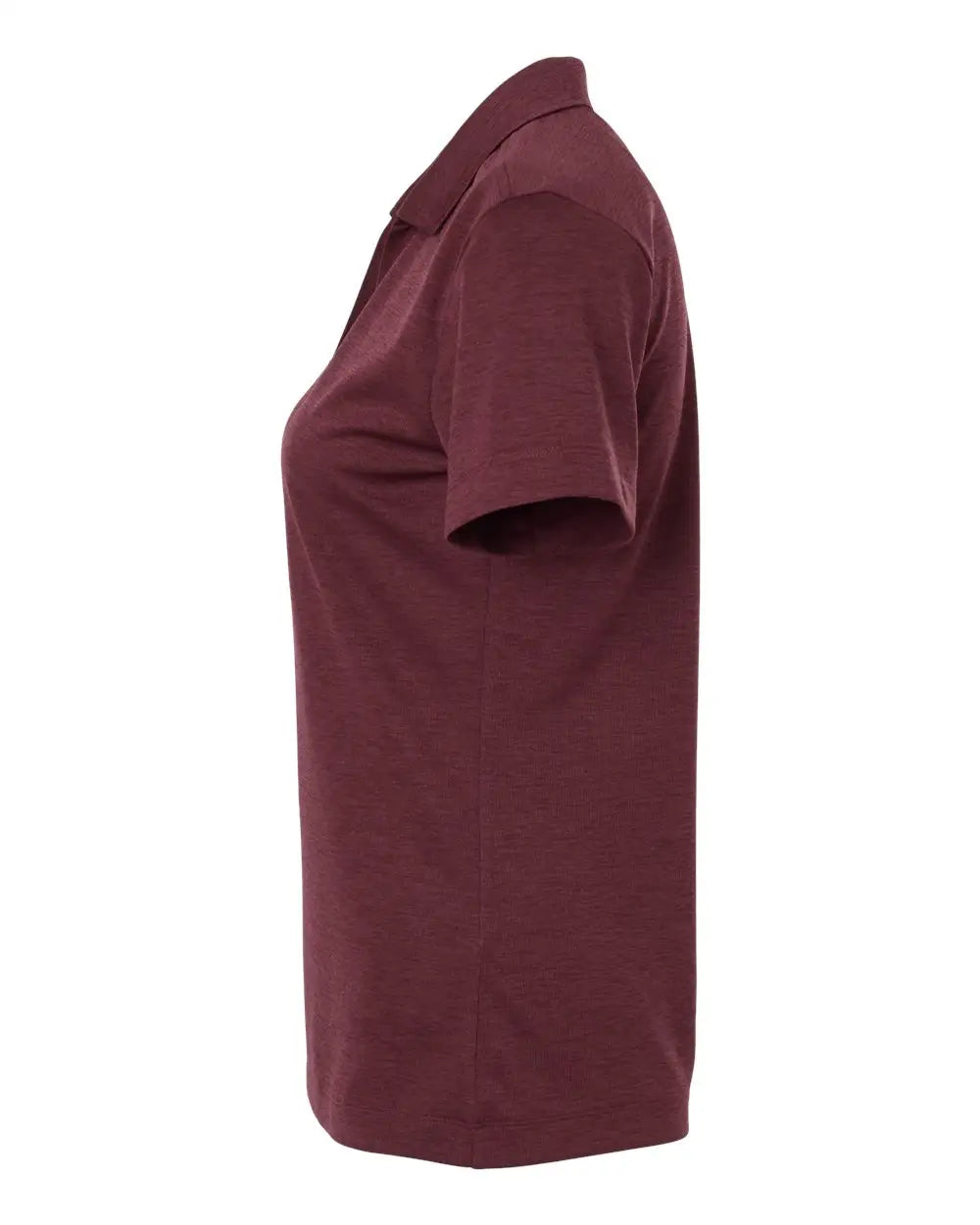 Allpro 4hm00l Women’s Performance Mélange Polo - Maroon Melange