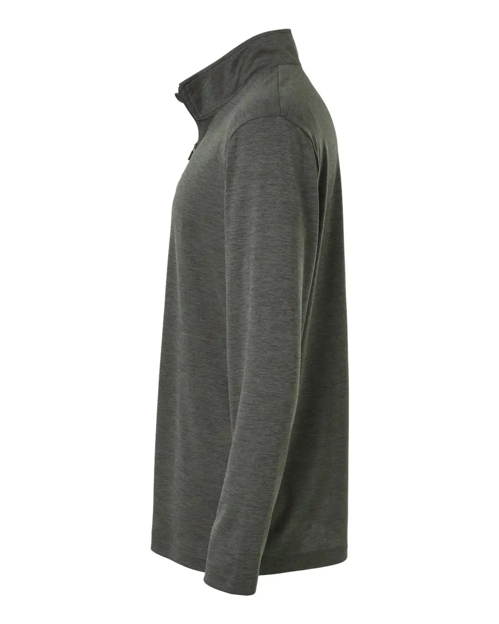 Allpro 4hm700 Performance Mãlange Quarter-zip Pullover - Charcoal Melange