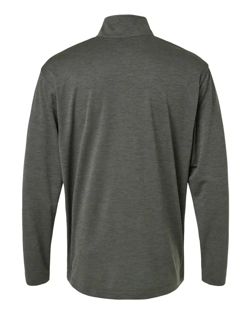 Allpro 4hm700 Performance Mélange Quarter-zip Pullover - Charcoal Melange