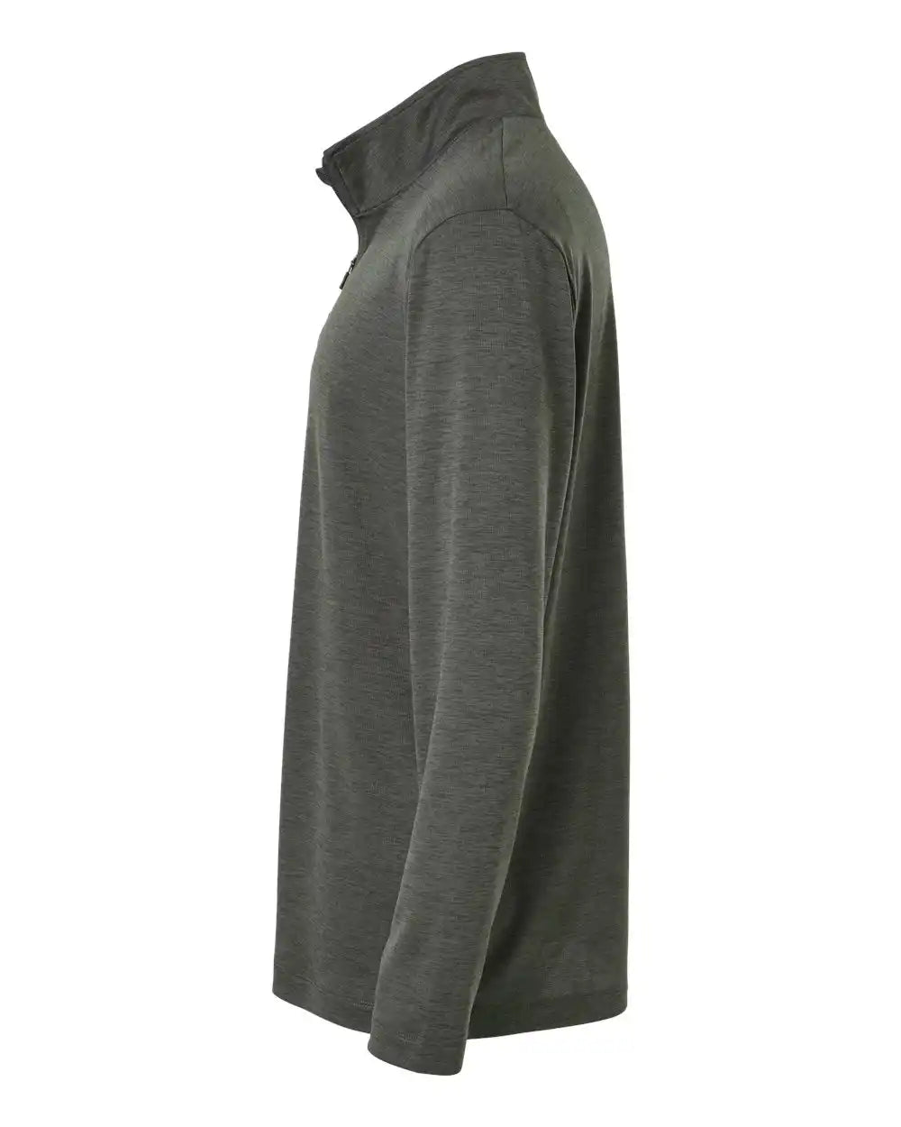 Allpro 4hm700 Performance Mélange Quarter-zip Pullover - Charcoal Melange