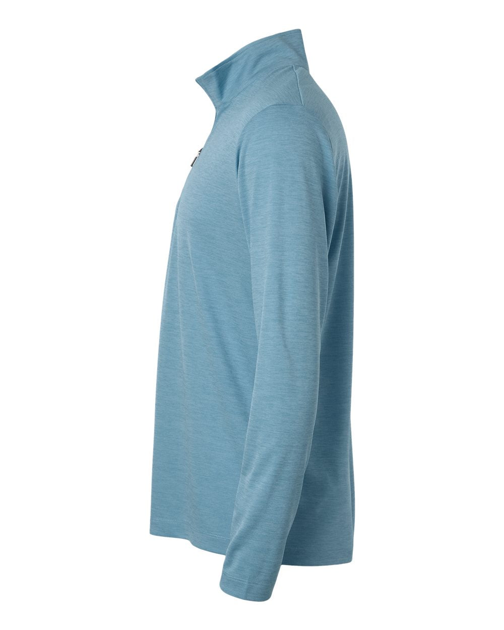 Allpro 4hm700 Performance Mélange Quarter-zip Pullover - Cloud Blue Melange