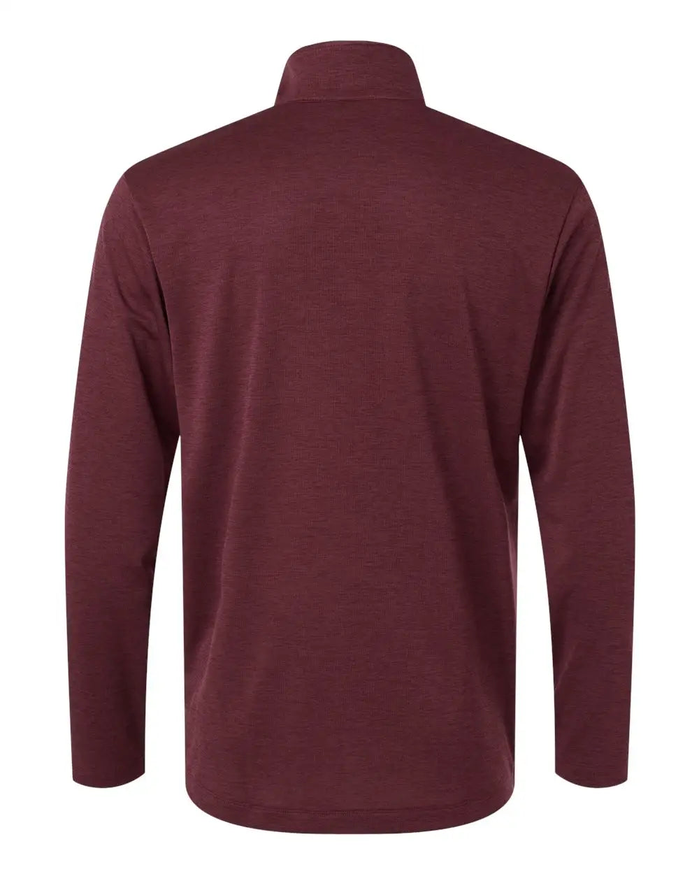 Allpro 4hm700 Performance Mélange Quarter-zip Pullover - Maroon Melange