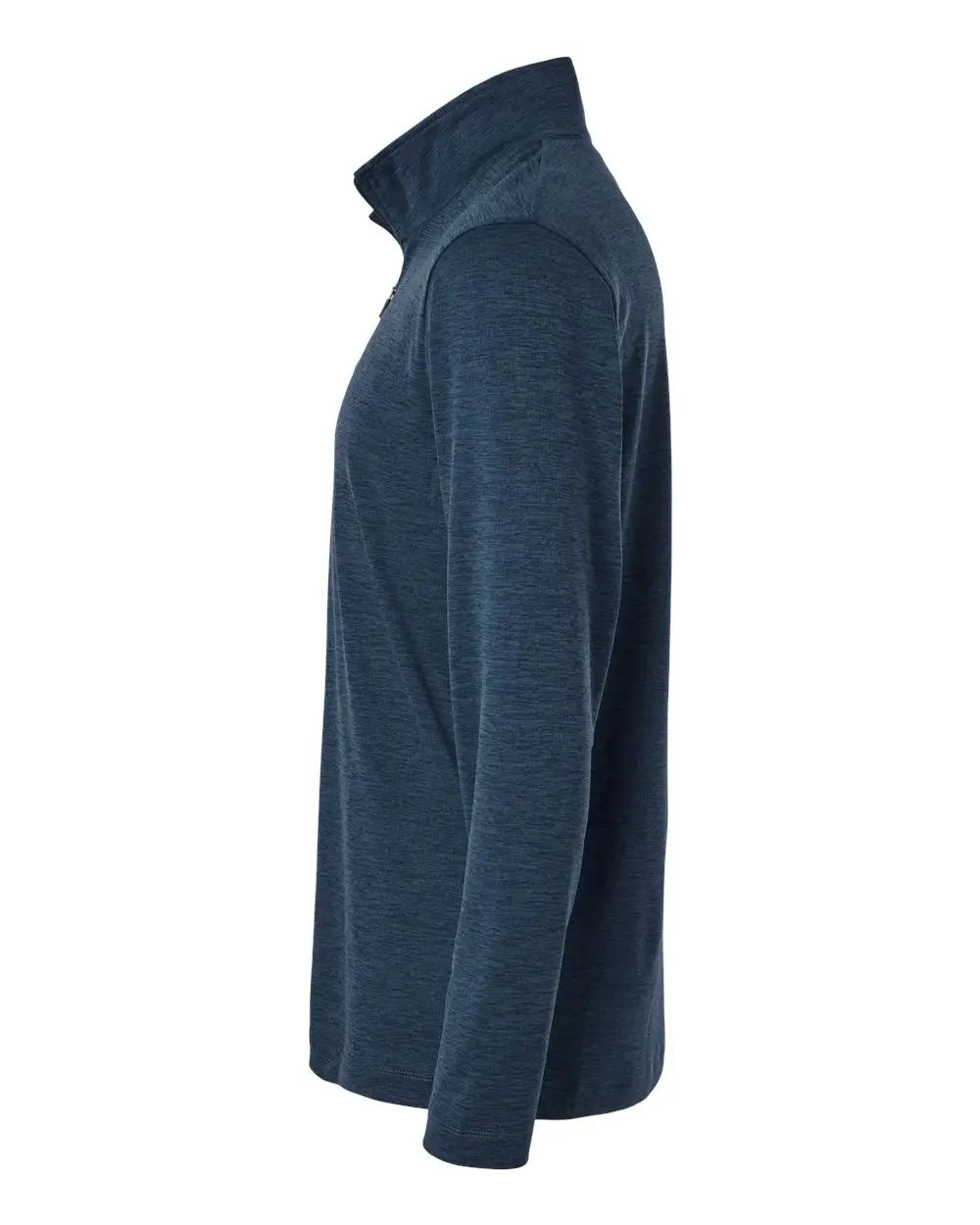 Allpro 4hm700 Performance Mélange Quarter-zip Pullover - Navy Melange