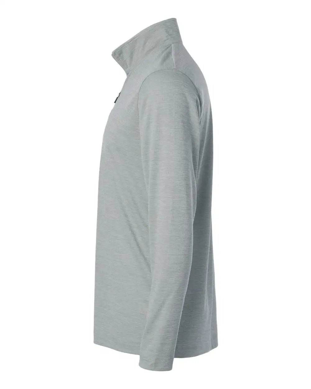 Allpro 4hm700 Performance Mélange Quarter-zip Pullover - Silver Melange