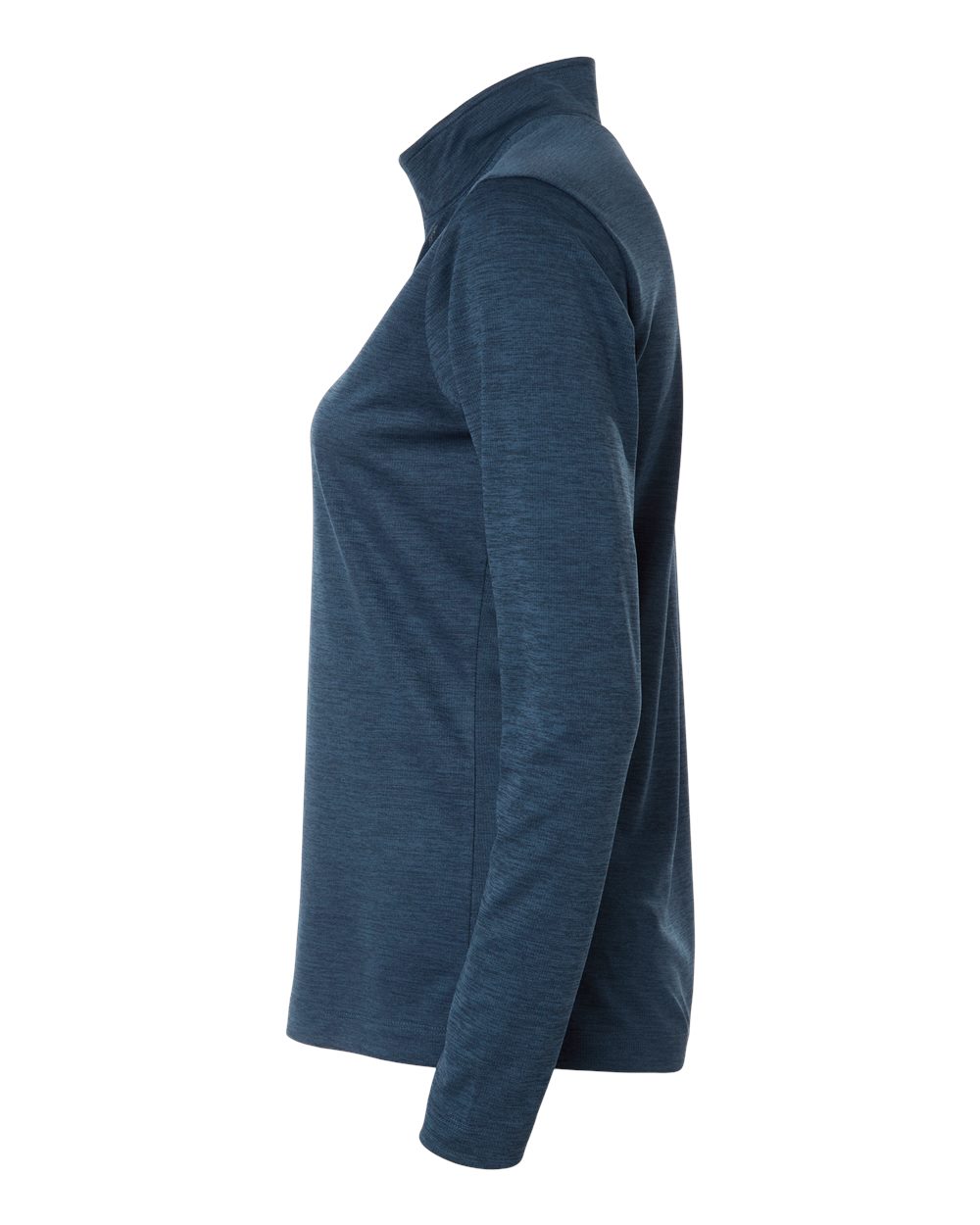 Allpro 4hm70l Women’s Pro-lock Performance Mélange Quarter-zip Pullover - Navy Melange