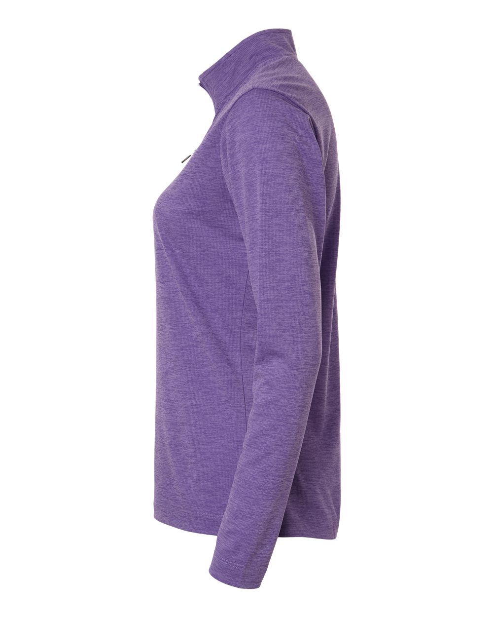 Allpro 4hm70l Women’s Pro-lock Performance Mélange Quarter-zip Pullover - Violet Melange