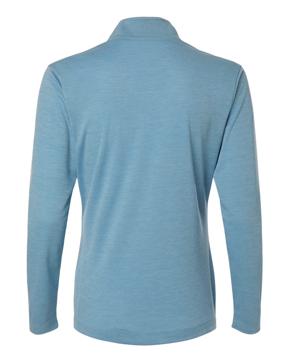 Allpro 4hm70l Women’s Pro-lock Performance Mélange Quarter-zip Pullover - Cloud Blue Melange
