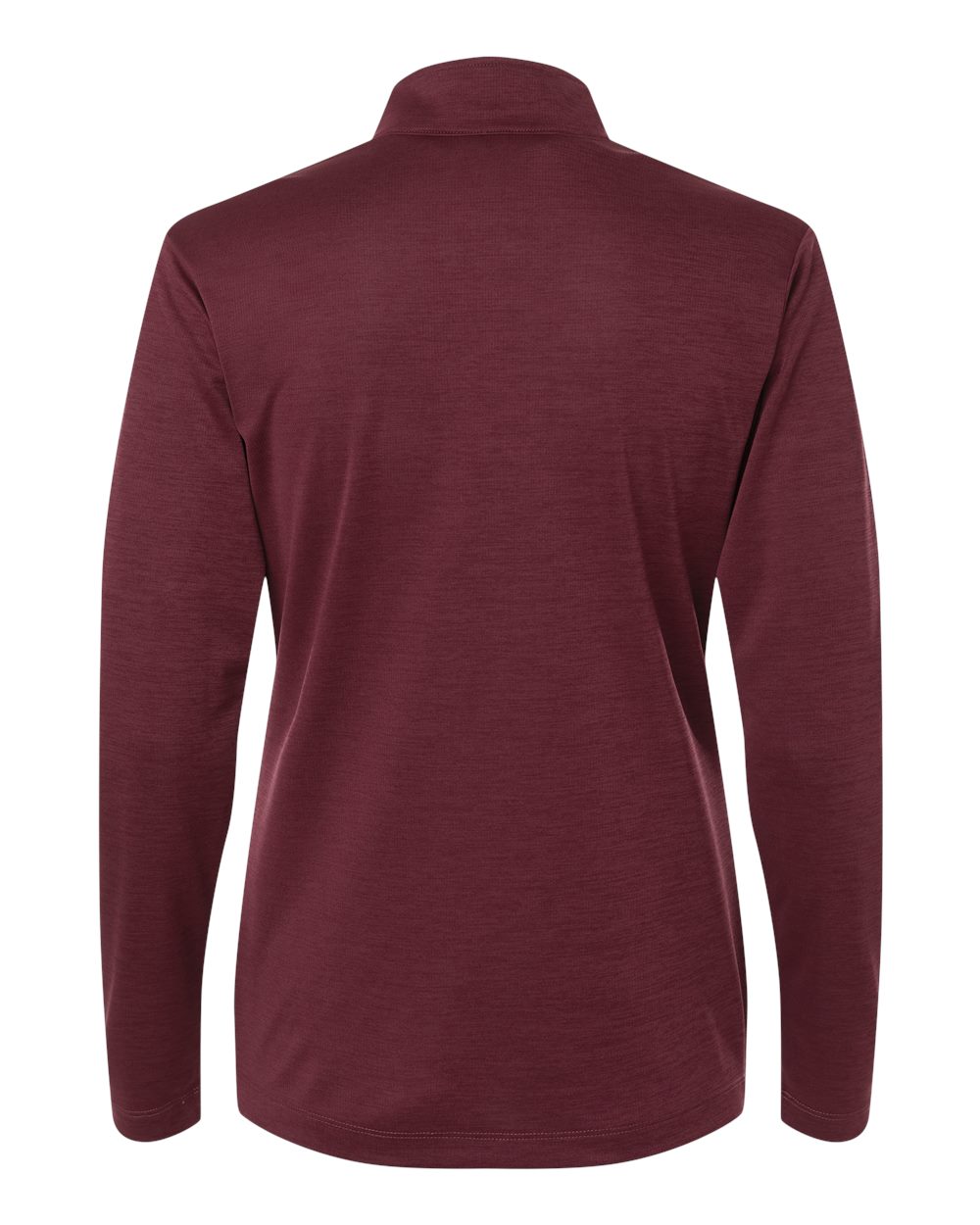 Allpro 4hm70l Women’s Pro-lock Performance Mélange Quarter-zip Pullover - Maroon Melange