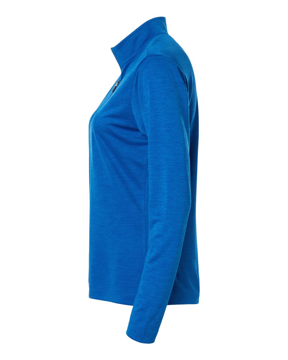 Allpro 4hm70l Women’s Pro-lock Performance Mélange Quarter-zip Pullover - Royal Melange