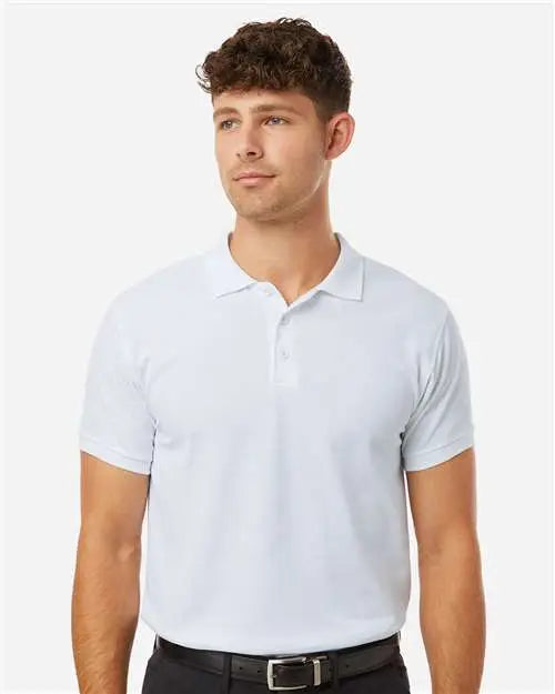 Allpro 62800 Pique Polo - White