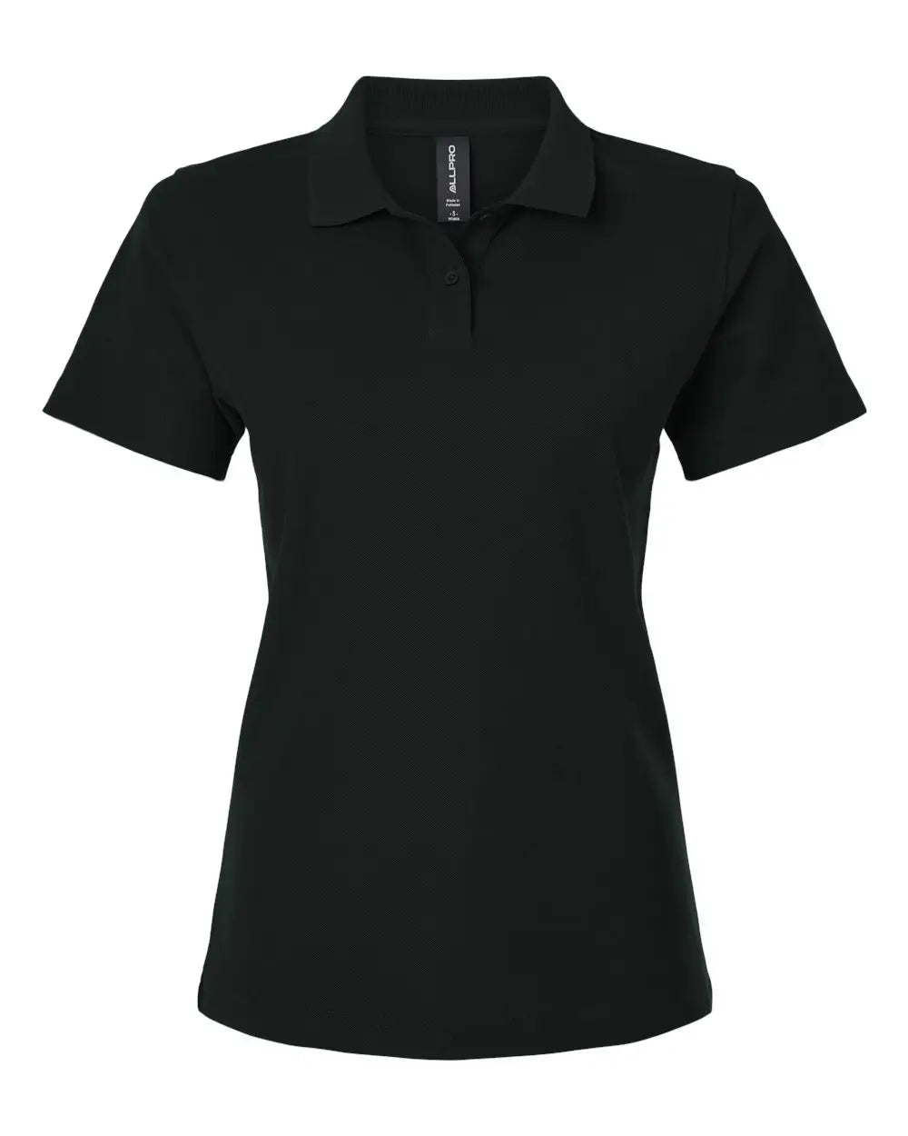 Allpro 62800l Women’s Pique Polo - Black - Ladies s
