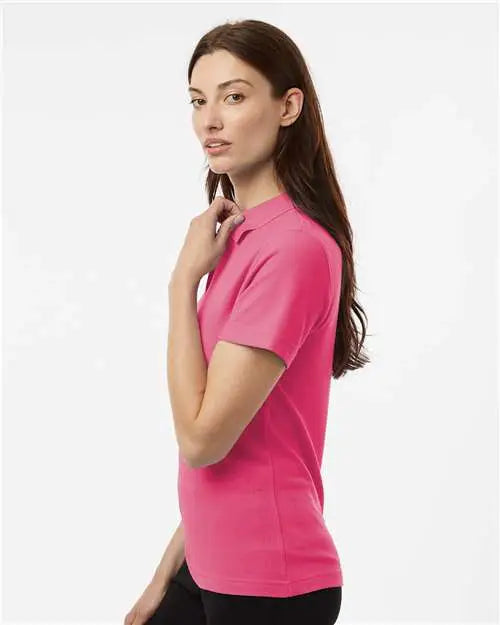 Allpro 62800l Women’s Pique Polo - Bright Pink
