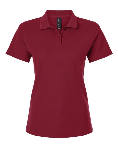 Allpro 62800l Women’s Pique Polo - Cardinal